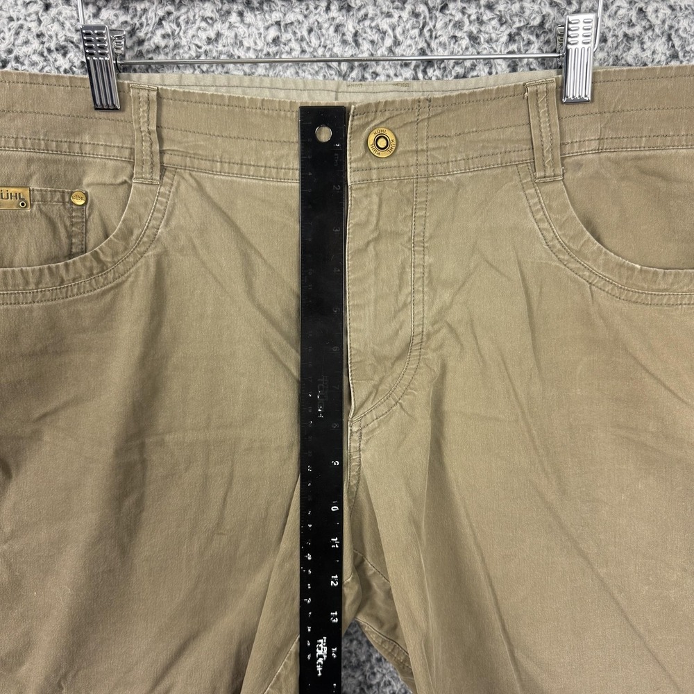 Kuhl Chino Shorts Mens 38 Beige Cotton Blend Canvas Relaxed 7" Inseam Hiking - Picture 10 of 15